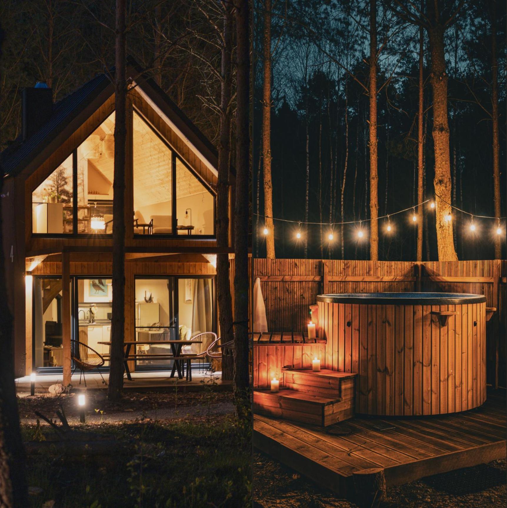 Osada Lovelaski - Balia Jacuzzi, Sauna I Kominek - Caloroczne Premium * Laski (Tuchola)
