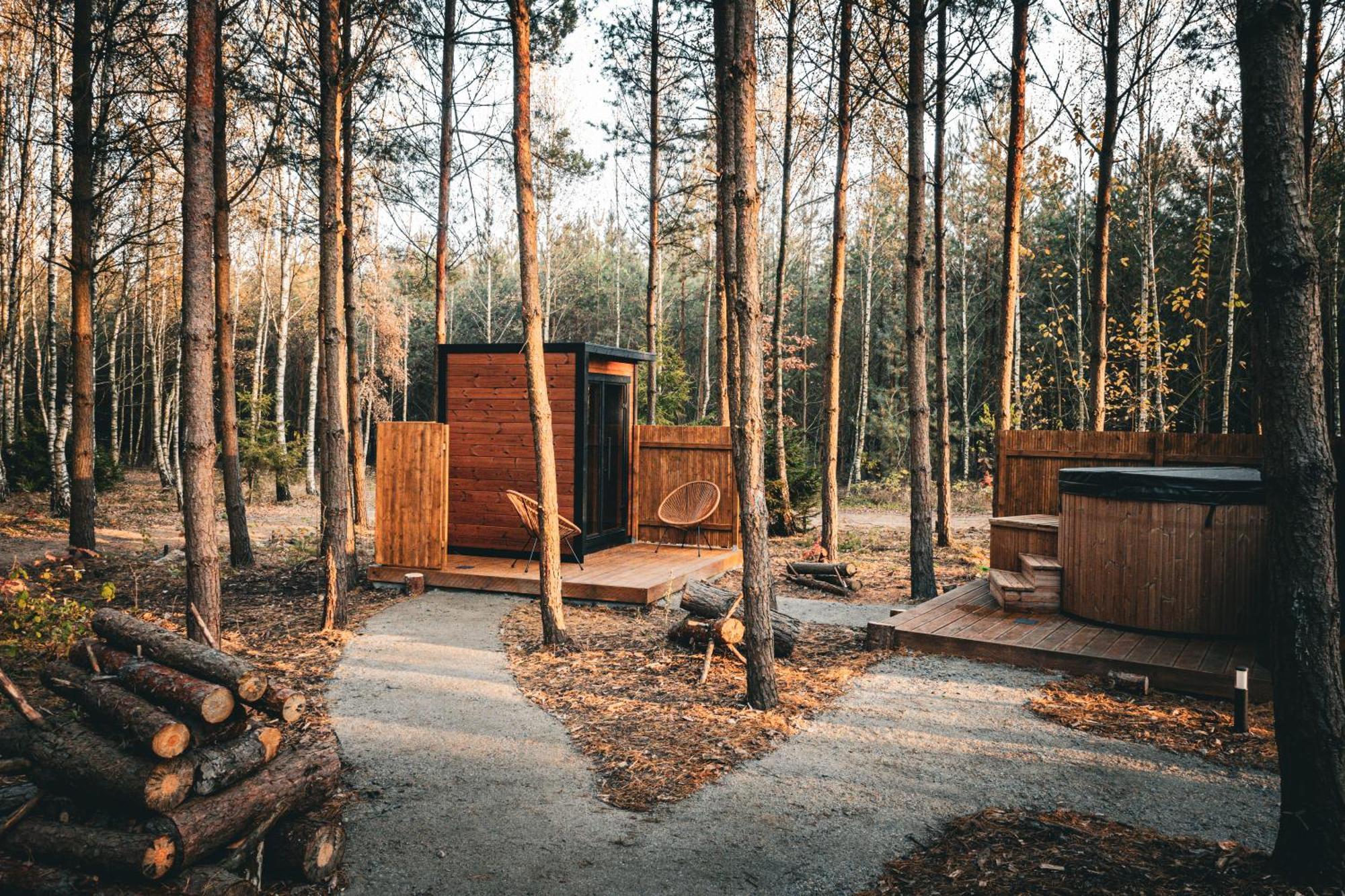 Osada Lovelaski - Balia Jacuzzi, Sauna I Kominek - Caloroczne Premium Ferienhaus *